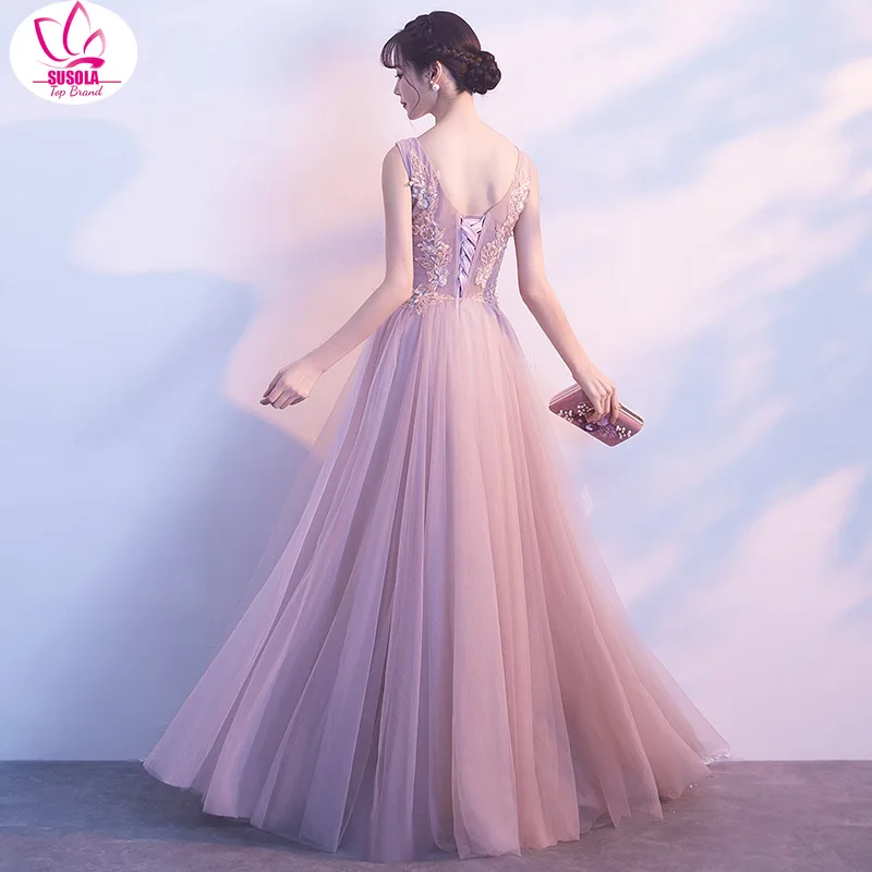 

SUSOLA Women Long Dress 2022 Backless Sleeveless Chiffon Elegant Vintage Ladies Bridesmaid Party Maxi Dress Vestidos New