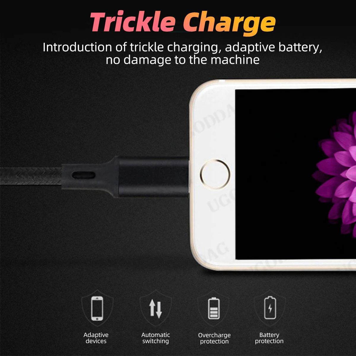 Фото 3 в 1 30 см шнур для быстрой зарядки для iPhone Xiaomi Huawei Micro USB Type C кабель для зарядного устройства с несколькими портами USB несколько USB-кабелей для зарядки №4