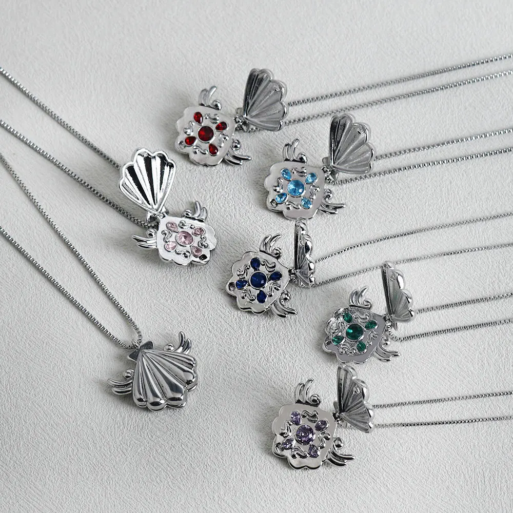 Anime Mermaid Melody Shell Necklace Pichi Pitch Luchia Karen Hanon Hosho Toin Rina Cosplay Pendant Jewelry Gift Prop