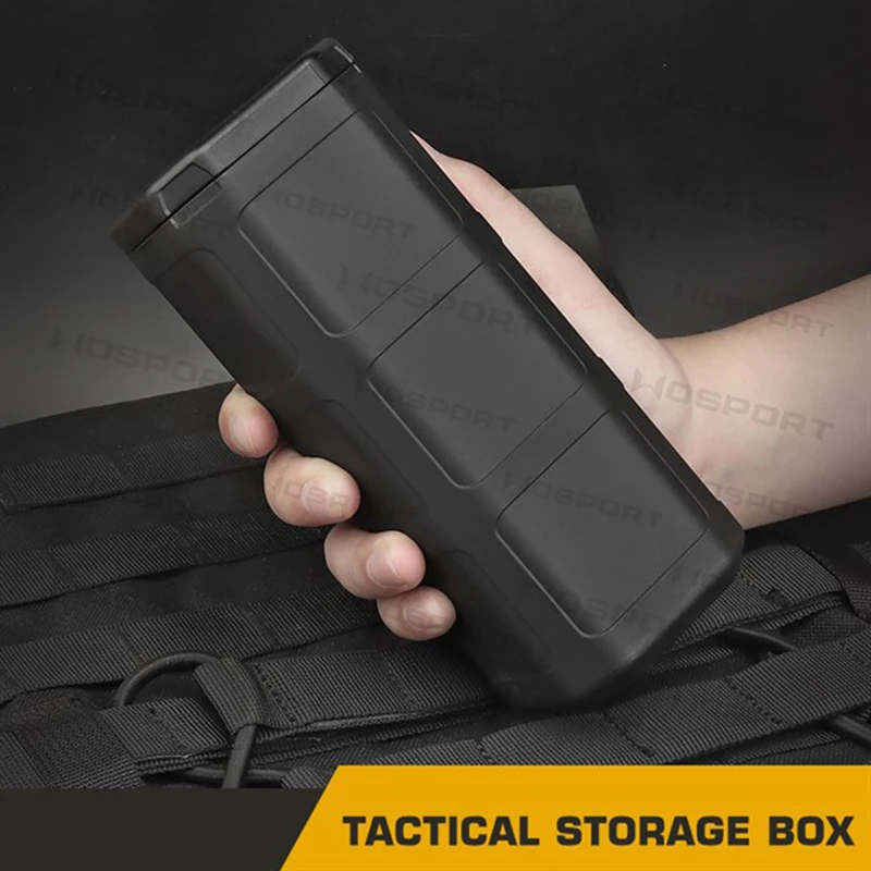

Tactical Storage Box Case Anti-Pressure Shockproof Nylon Storage Tank Multi-tool Box for Outdoor Sunglasses Flashlight Organizer