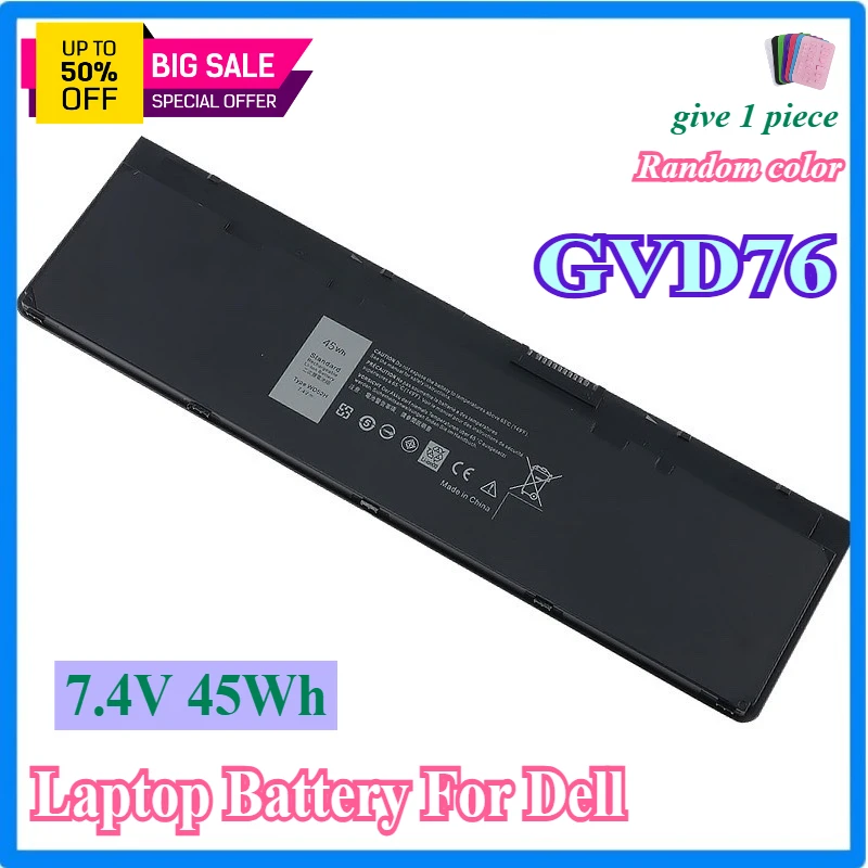 Фото Высококачественный аккумулятор для ноутбука GVD76 Dell Latitude E7240 E7250 F3G33 VFV59 W57CV №1
