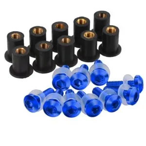 

Motorcycle Accessoires For Yamaha YZFR6 YZF-R6 YZF R6 1999 2000 2001 2002 Windshield Bolts Kits Windscreen Wind Screws Set