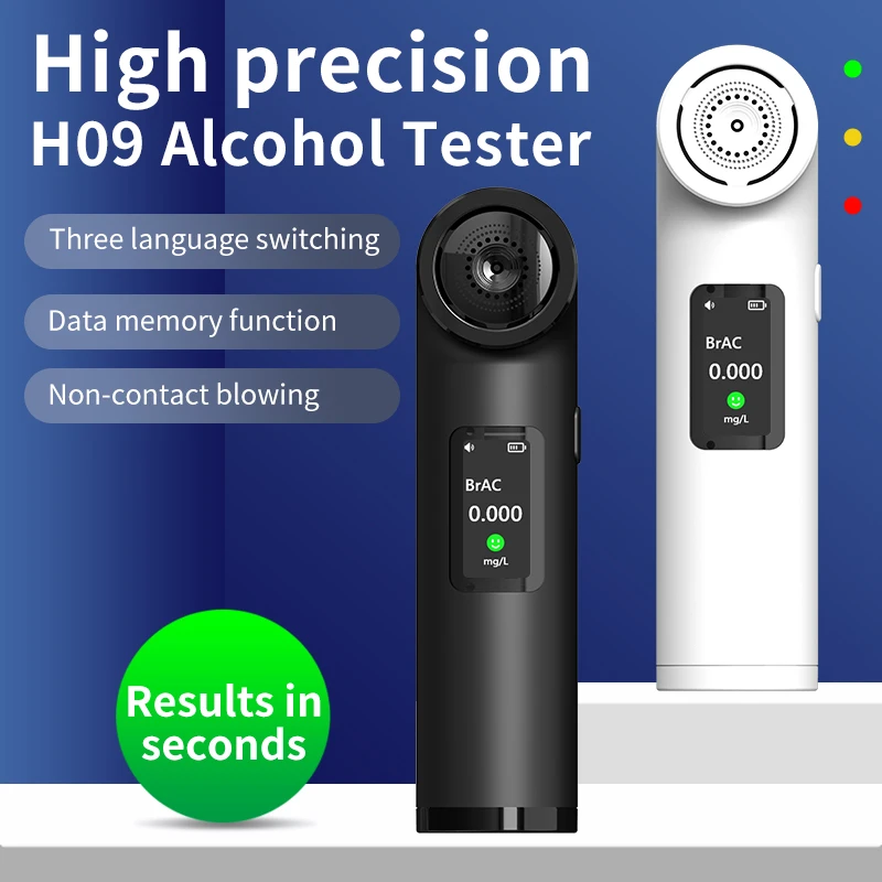 

Professional Alcohol Breath Tester Digital Display Alcohol Analyzer Detector Motorcycle Auto Parts Chinese/English/Japanese