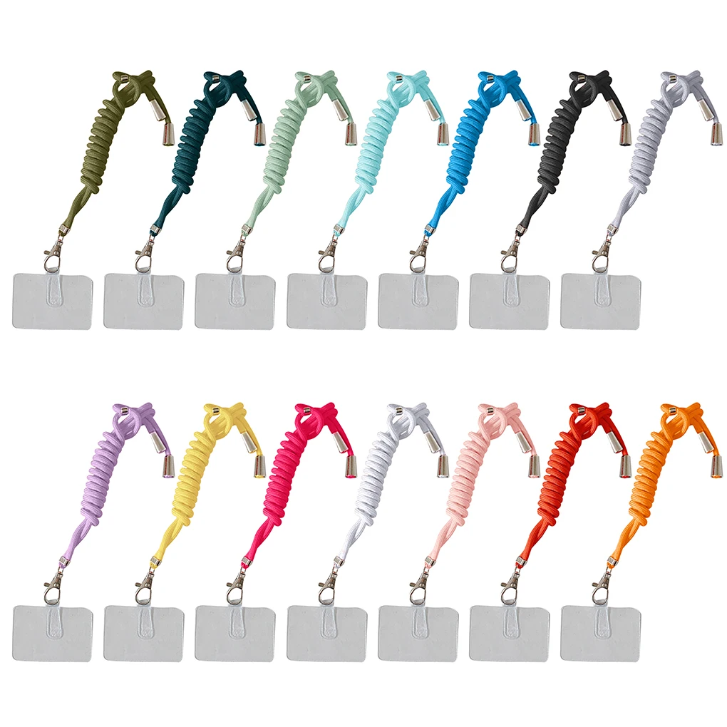 

Universal Mobile Phone Adapter Rope With Card For Mobile Key Fobs Colors With Detachable Neck Carabiner Compatible Pendant