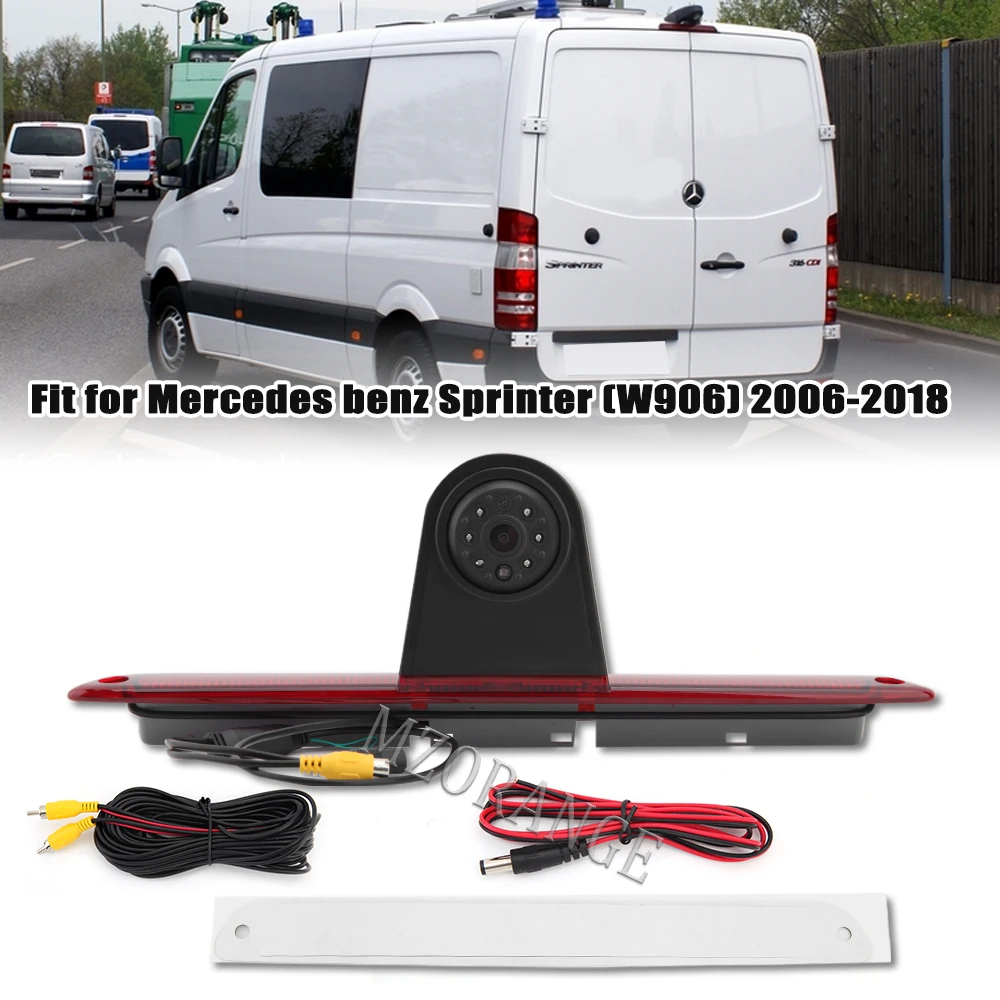 Car Reversing Rear View Camera Brake Light For Mercedes Benz Sprinter W906 For VW Crafter With IR LED Parking Night Vision