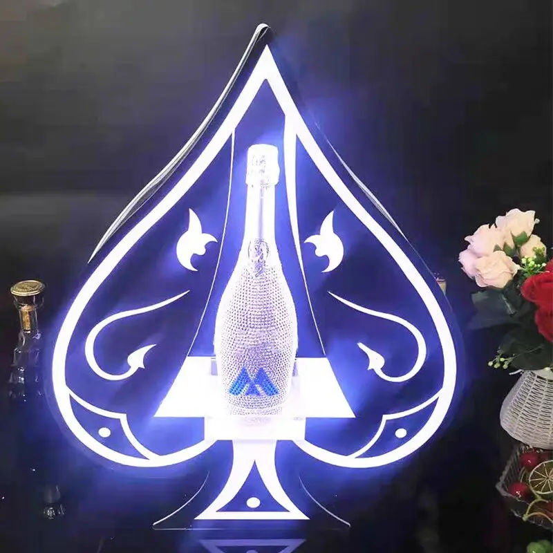 Металлический каркас перезаряжаемая бутылка сервисный дисплей светящийся