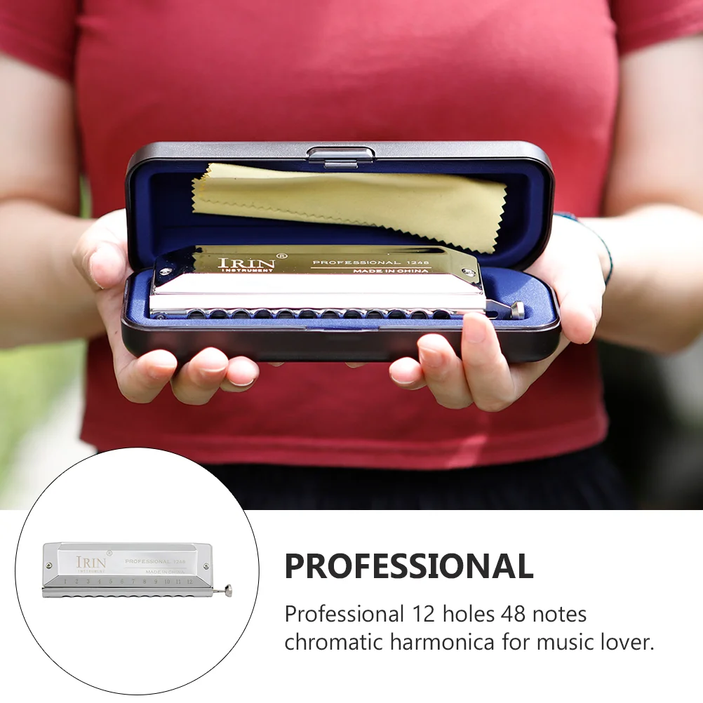 1 шт. Хроматическая гармоника с 12 отверстиями и 48 для начинающих влюбленных |