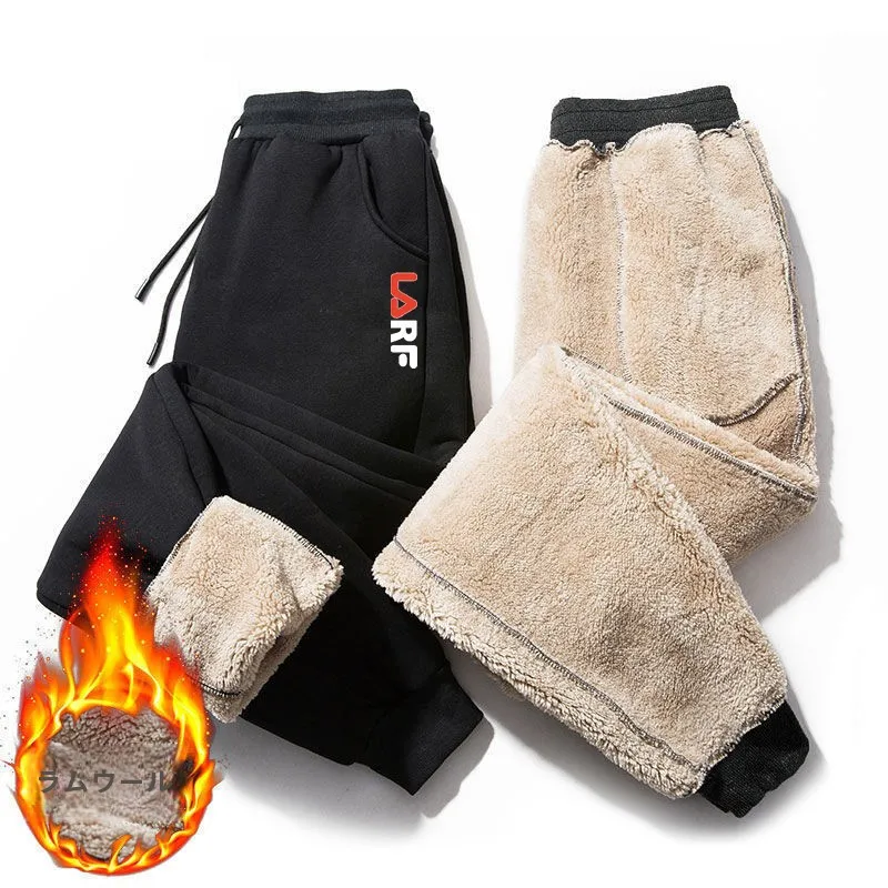 Берберский флис на флисовой подкладке. Свободные универсальные мужские брюки