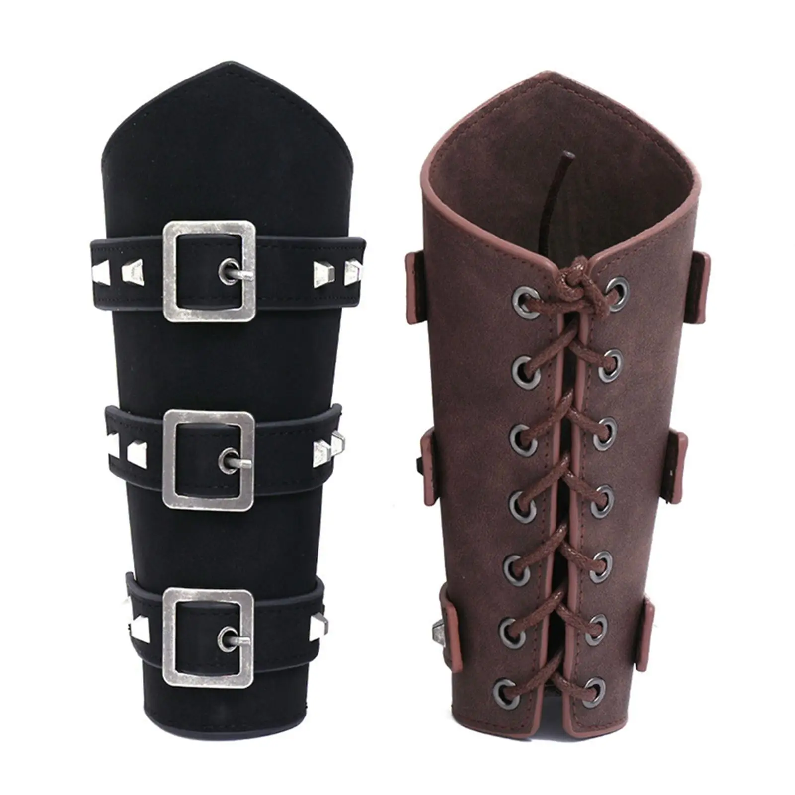

Arm Guard Knight PU Leather Nordic Retro 1Pcs Wristband Bracer for Halloween