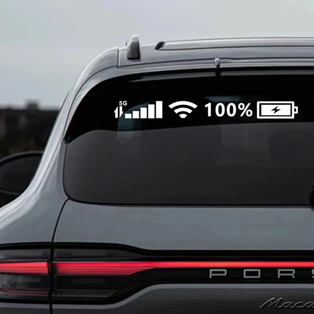 

New Car Body Stickers Vinyl Decal Mobile Phone Signal Sign Wifi 5G Car Moto Stickers Bike Decoration Decals Car Styling