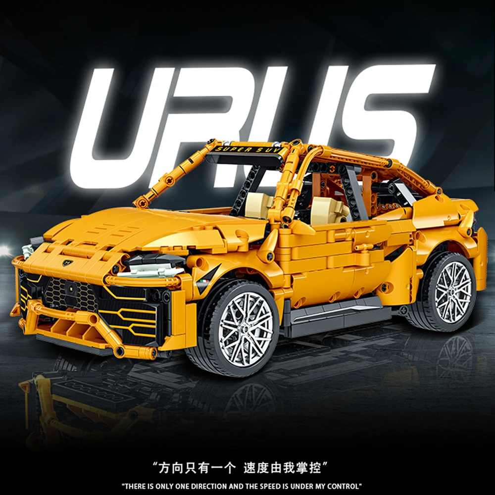 

High-tech URUS Modified Super Speed Sports Car Racing Car 023026-1 1514pcs moc Bricks Technical Model Building Blocks Boys Toys