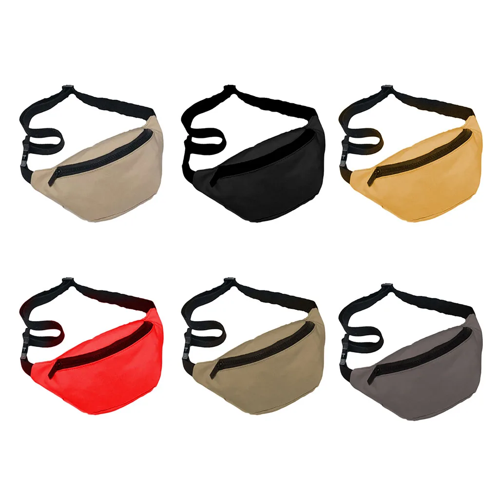

Waist Bag Adjustable Belt Fanny Pack Easy Matching Sling Bags Boys Kids Coin Purse Travel Sports Running Khaki