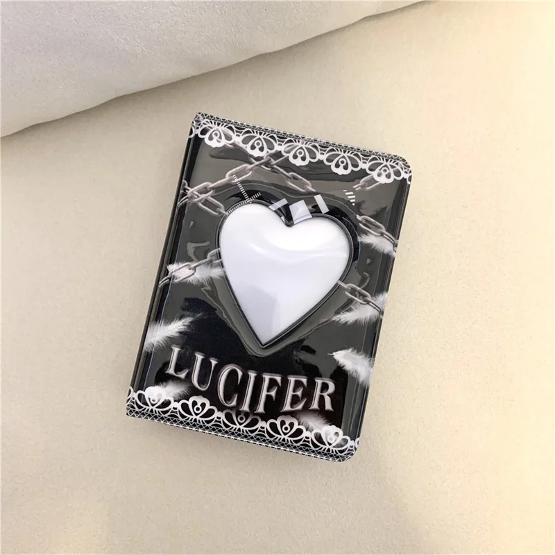 

3-дюймовый альбом Полароид в форме сердца, Мини Фотоальбом Kpop в Корейском стиле, идол, звезда, книга для хранения, коллекционный альбом