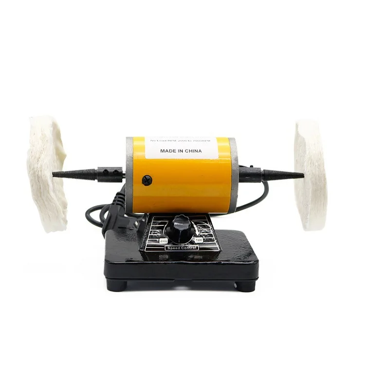 

Desktop workshop stainless steel material polishing machine high power desktop jewelry jewelry cloth wheel polishing machine