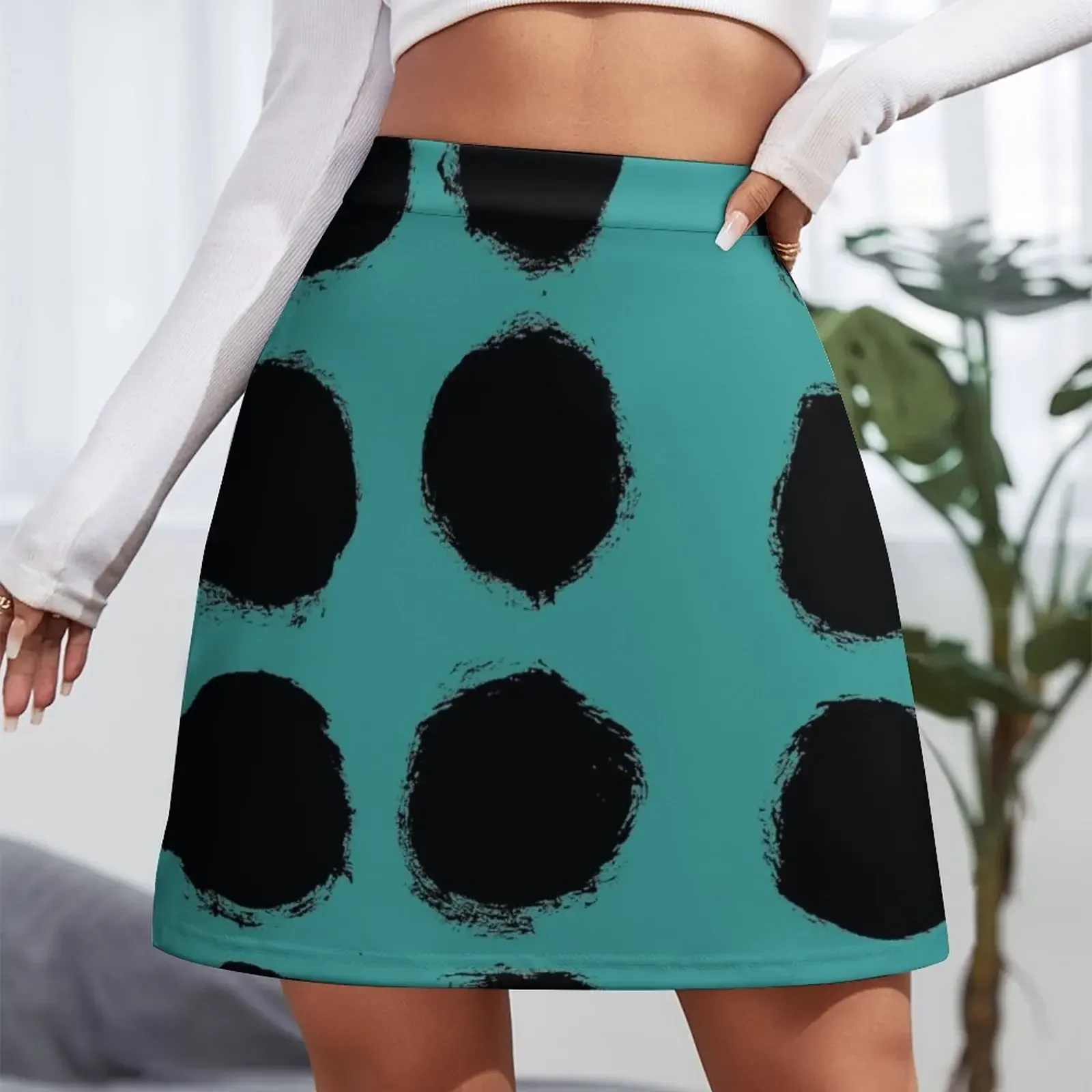 Мини-юбка Alli Inky Dots короткие юбки мини-юбка женская юбка в стиле фея гранж