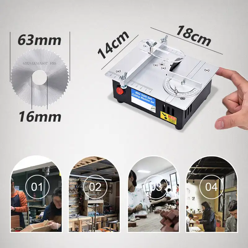 Мини-многофункциональная настольная пила электрические настольные пилы