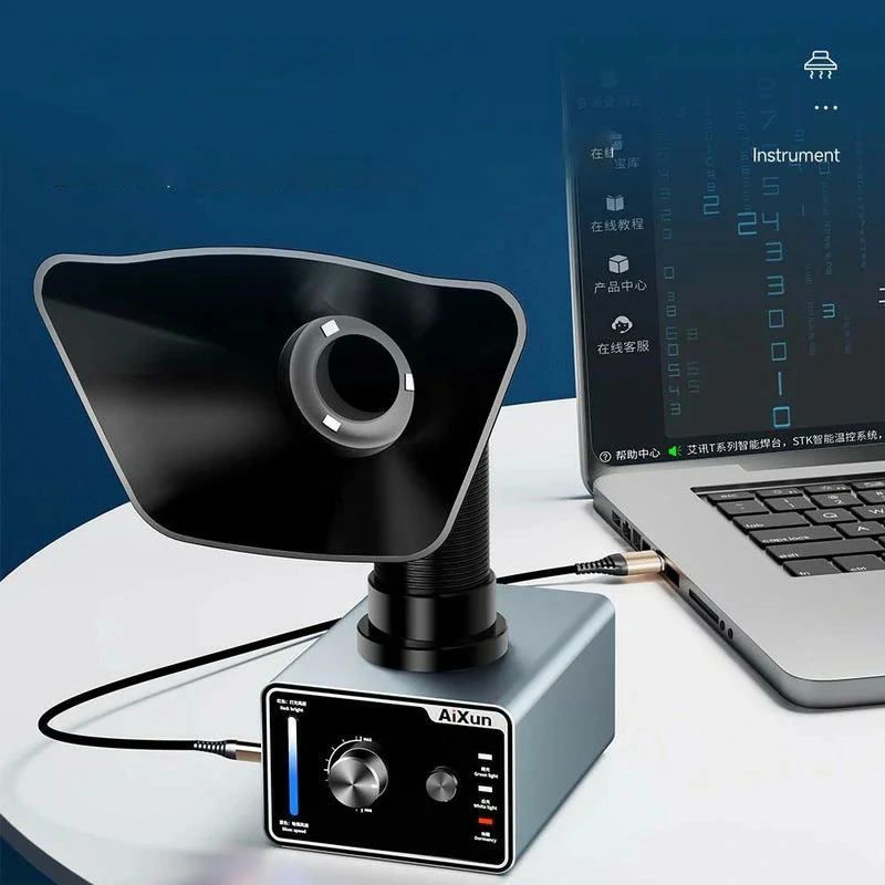 AiXun ES02 Интеллектуальный поглотитель дыма со светодиодной подсветкой Цветной светильник HEPA-фильтр с активированным углем для ремонта пайки печатных плат (art.: 3920d3612ecaa) - 3920d3612ecaa