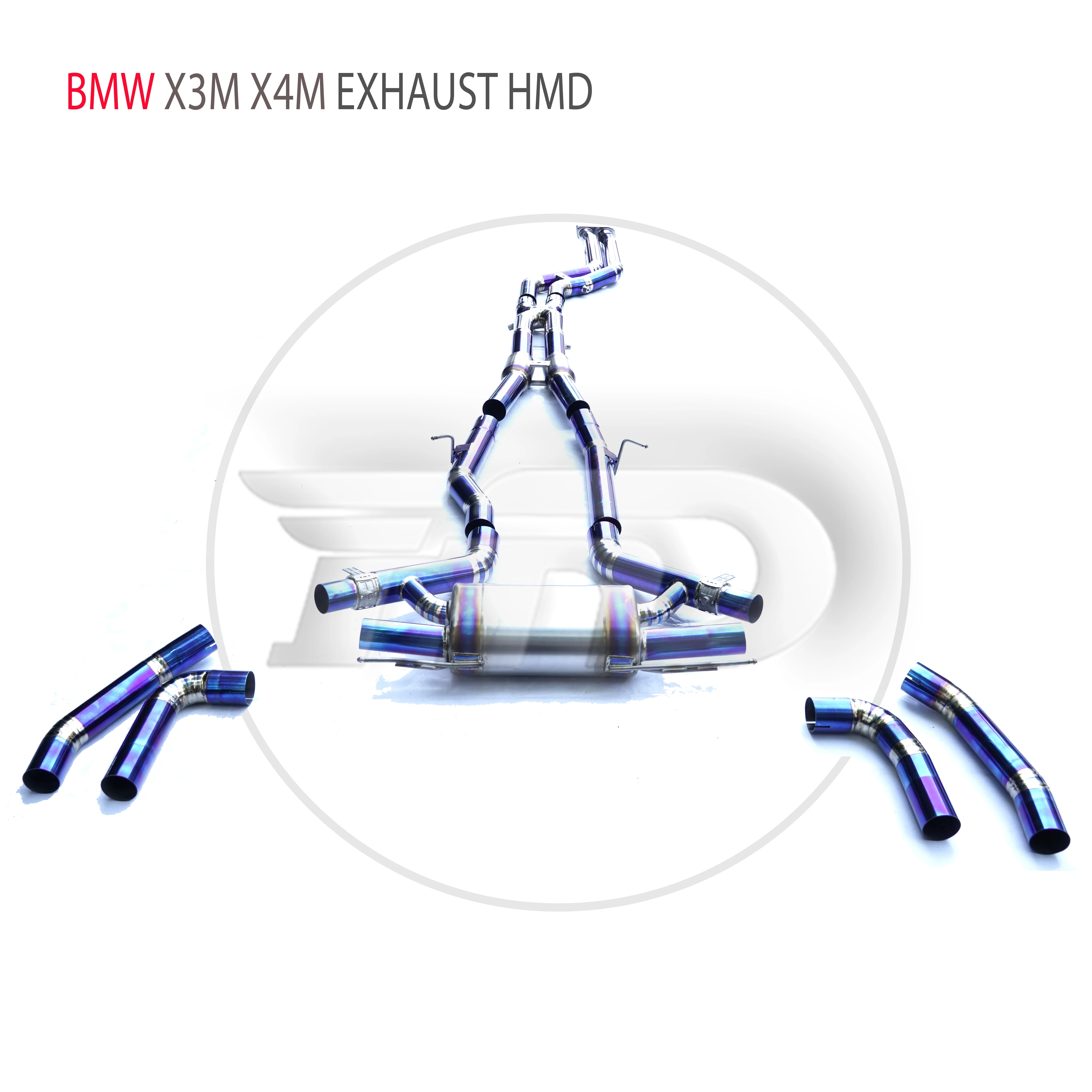 

HMD Titanium Alloy Exhaust System Performance Valve Catback is Suitable For BMW X3M X4M Muffler For Cars