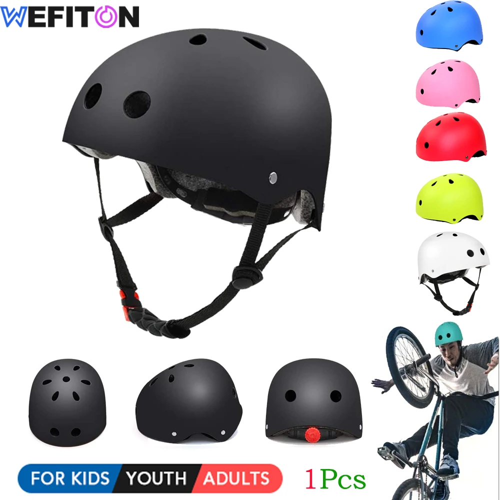 

1Pcs Bike Skateboard Helmet for Kids/Toddler/Youth/Adults,Adjustable Skates Helmets for Bicycle Helmet Roller Skate Multi-Sports