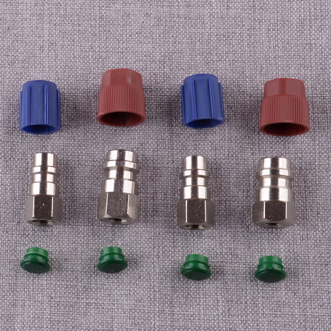 

Универсальный Модернизированный адаптер для преобразования A/C R12 в R134A, фитинг 3/16 дюйма 1/4 дюйма, высокий и низкий клапан 59976 52467943 15-30420 091996 м, T102140