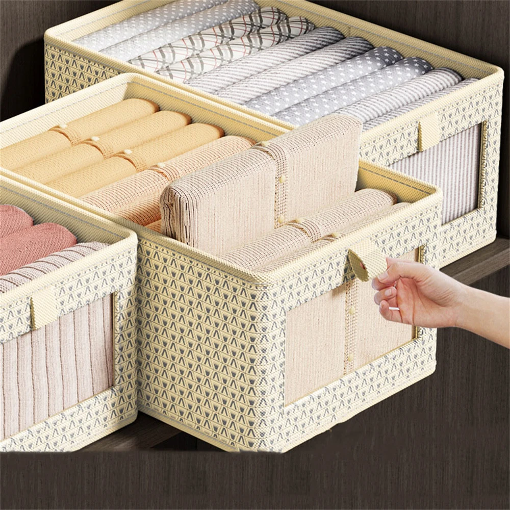 

Storage Basket Suitcase Organizer Home Storage Box for Clothes Underwear Pants Socks Home Storage Box Quilt Storage Bag