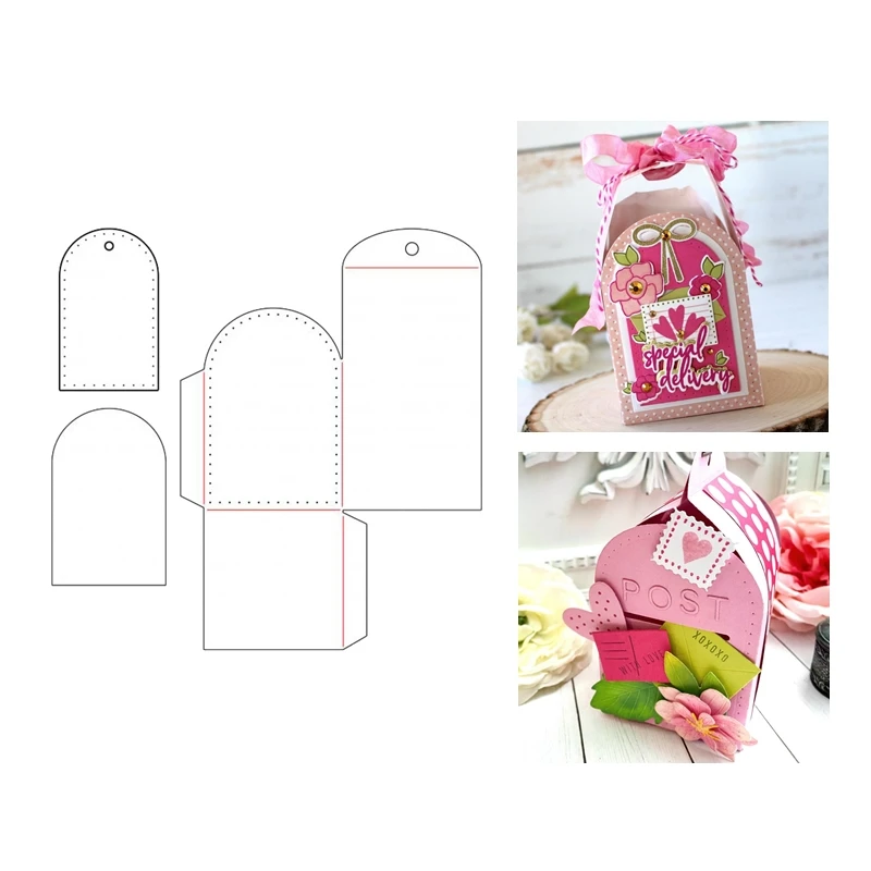 2021 Новое поступление День Святого Валентина 3D почтовый ящик с любовью режущие