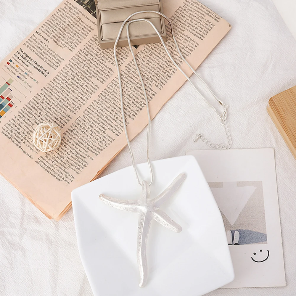 Винтажное длинное ожерелье в виде морской звезды ювелирные изделия подвеска