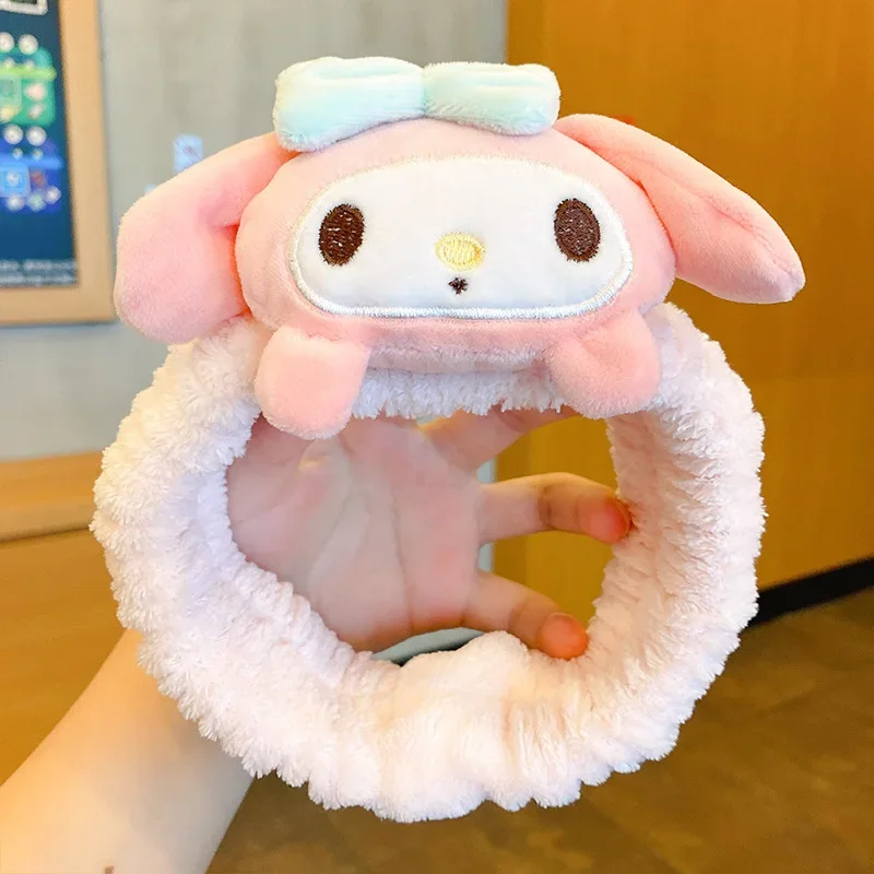 Miniso Sanrio повязка на голову для мытья лица Kuromi Melody мультяшная плюшевая