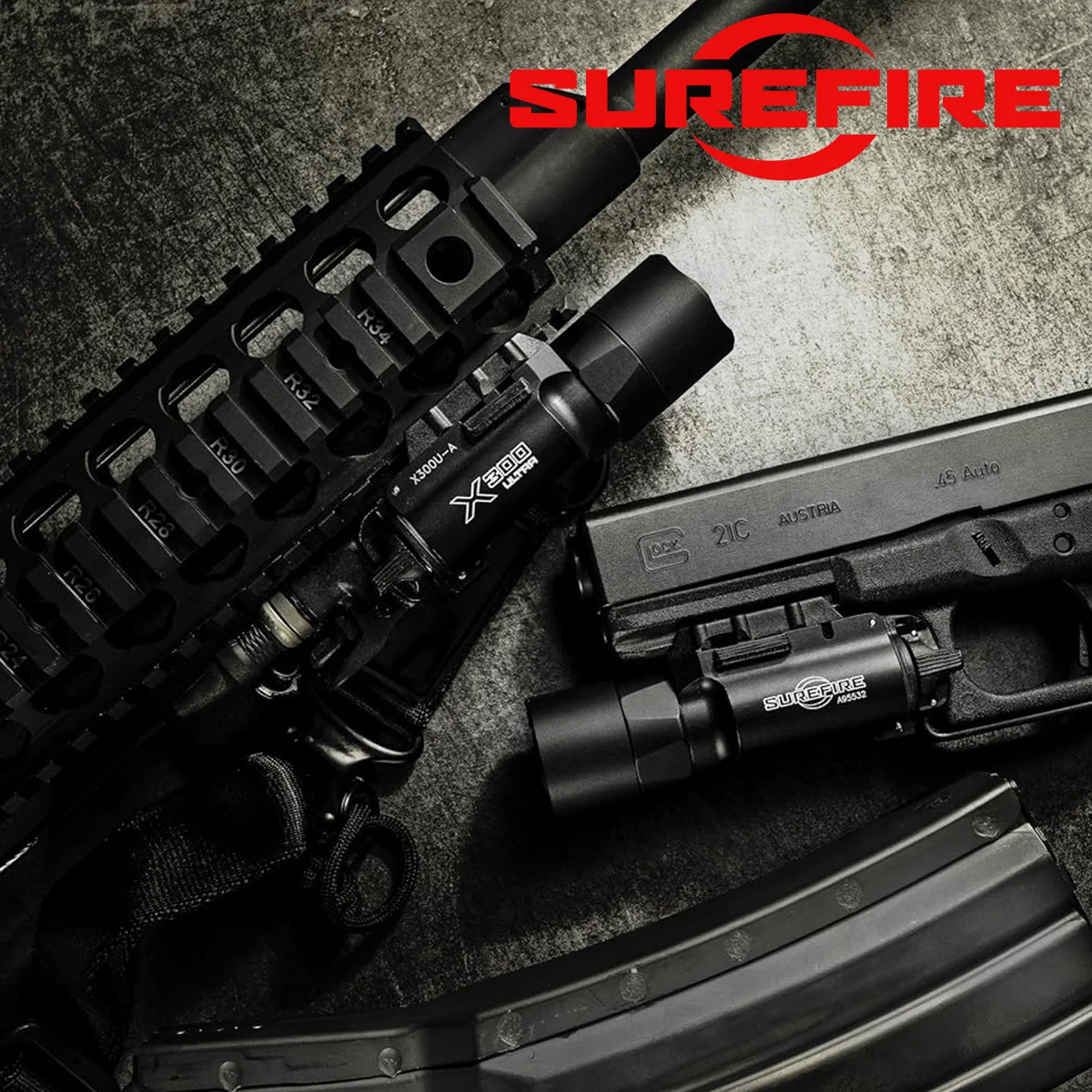Фото Тактическое оружие Surefire X300 Ultra XH35 Пистолет-фонарик TLR TLR-1HL TLR-3 TLR-4 TLR-7 TLR-8 Страйкбольное оружие Scout Light №2