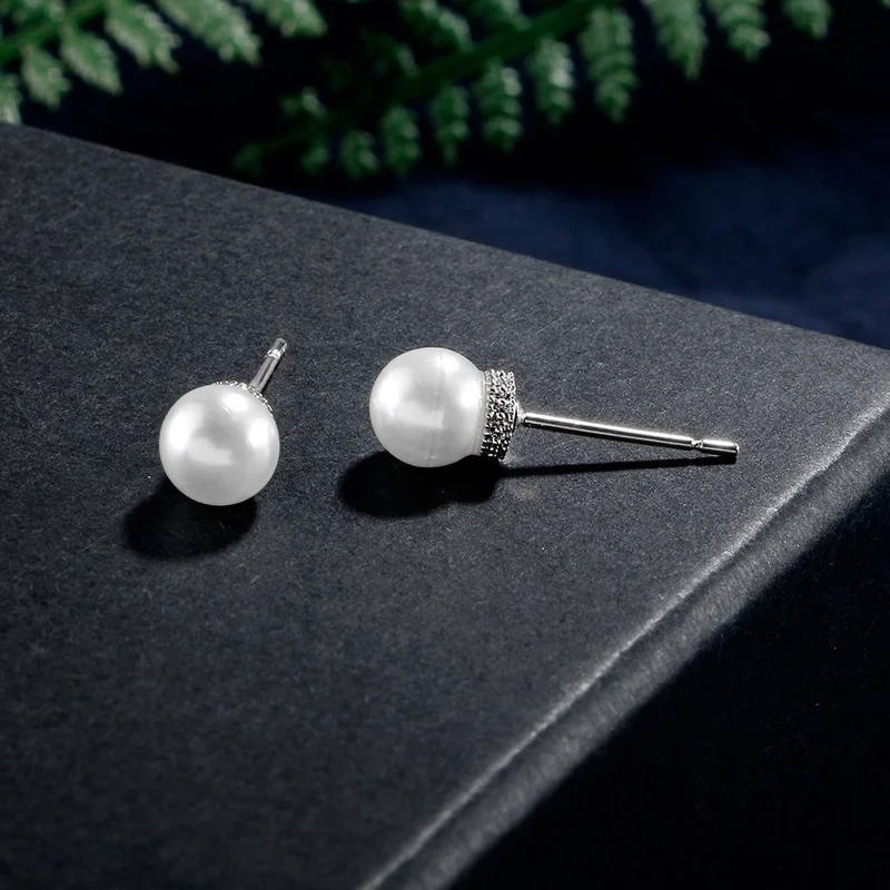 

Spring New Fashion Elegant Romantic Pearl Stud Earring for Womens Bridal Jewelry Wedding Accessories Party Gift