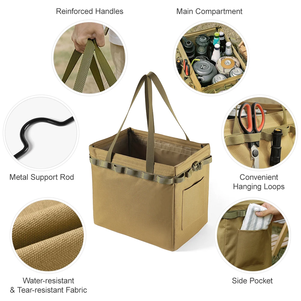 

Outdoor Portable Travel Storage Bag Cookware Carry Bags Foldable Camping Bag for Survival fishing Hiking Backpacking Equipment