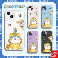 cartoon doraemon couple phone case for iphone 11 13 12 mini pro max 5s 6s xr x xs 7 8 plus se 2020 anime protective case