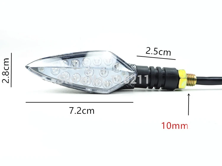 Поворотный Светильник для мотоцикла 12 В светодиодный индикатор поворота