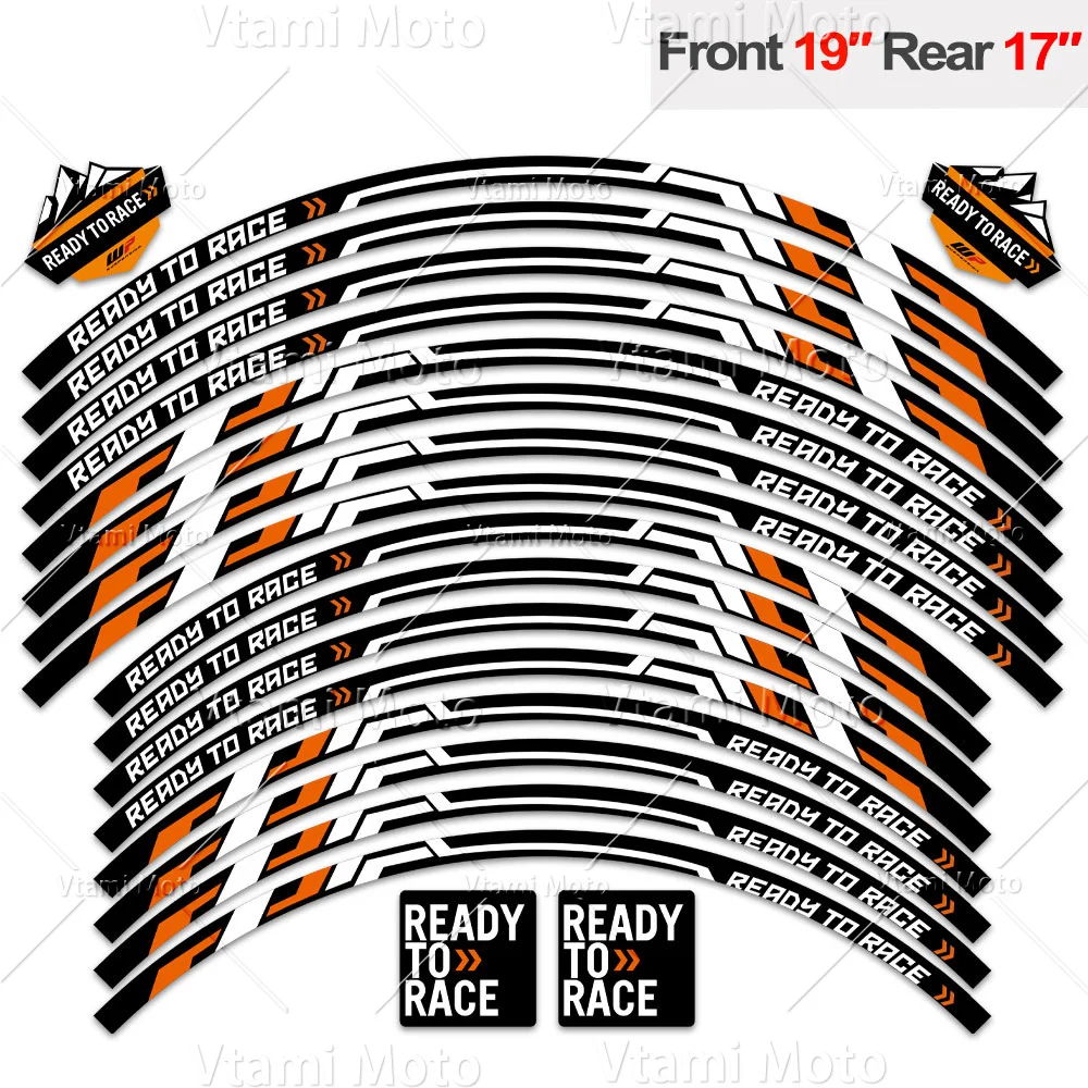 

Светоотражающая наклейка на колесо мотоцикла, наклейки на обод для мотокросса в полоску для KTM 1290 SUPER ADVENTURE R S 890 Adv 790 690 390 990 1190