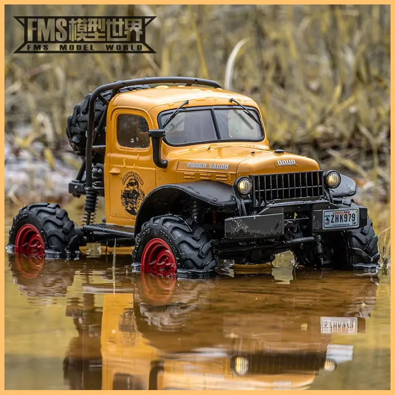 Фото Радиоуправляемый внедорожник FMS 1/24 FCX24 RTR Power Wagon 4WD для пустыни, песка, грунтовых дорог, коллекционная модель для хобби, игрушка для мальчиков и взрослых №1