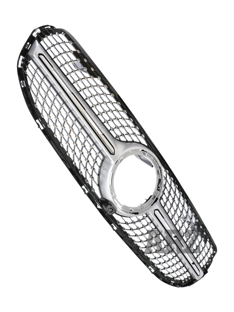 Для Mercedes Benz GLC X253 C253 Facelift черный серебристый передний бампер Panamericana GT Diamond Style