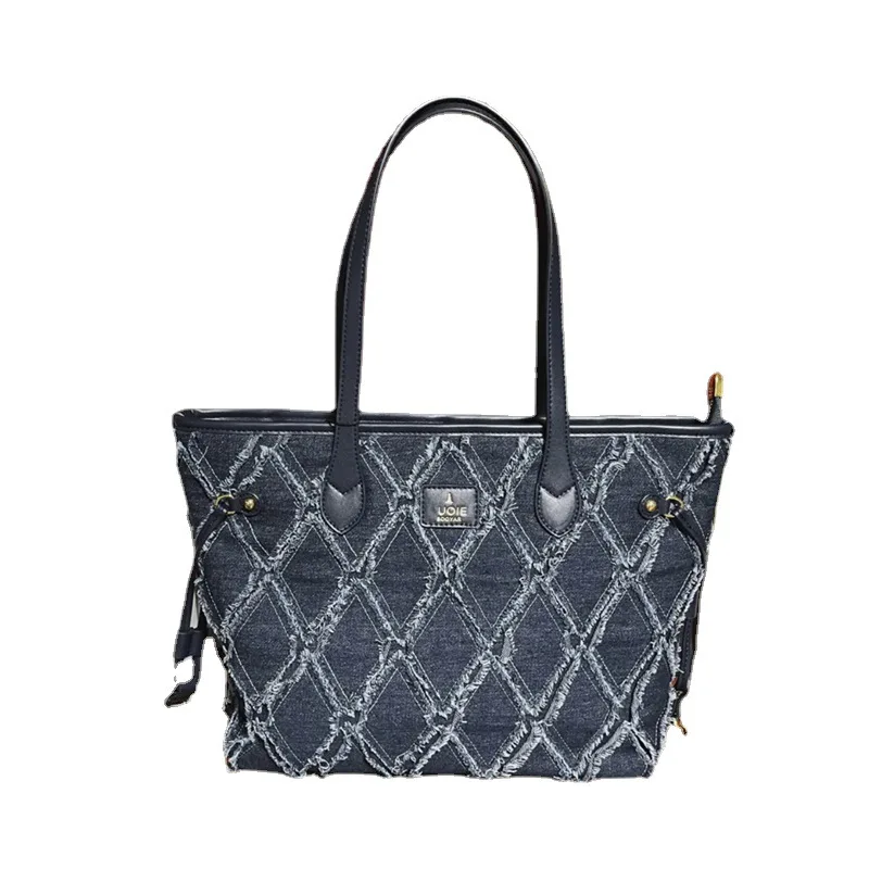 Denim Butot Bag Women's Bag 2023 New Leisure Fashion Luxury Brand Mother Bag Single Shoulder Messenger Ba