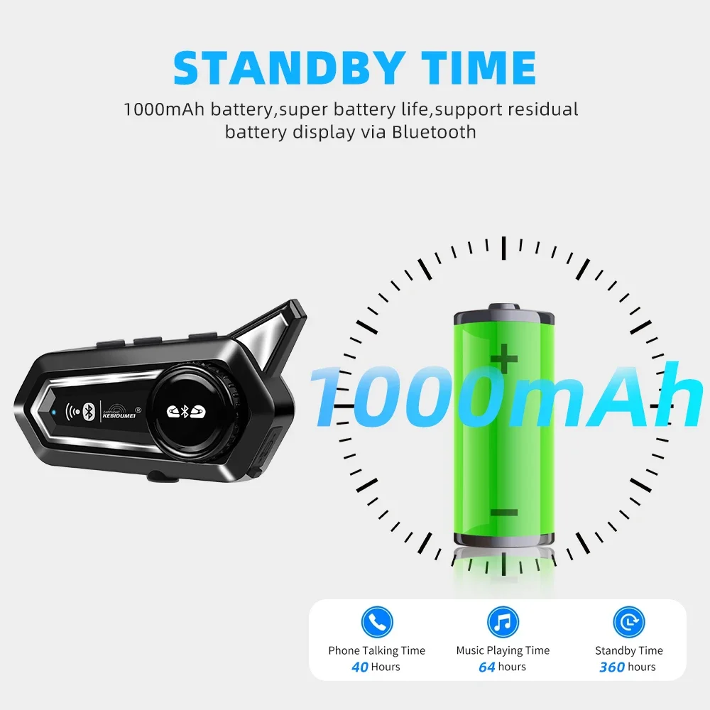 Bluetooth-гарнитура Для Мотоциклетного Домофона И Шлема Intercomunicador Двусторонняя Связь