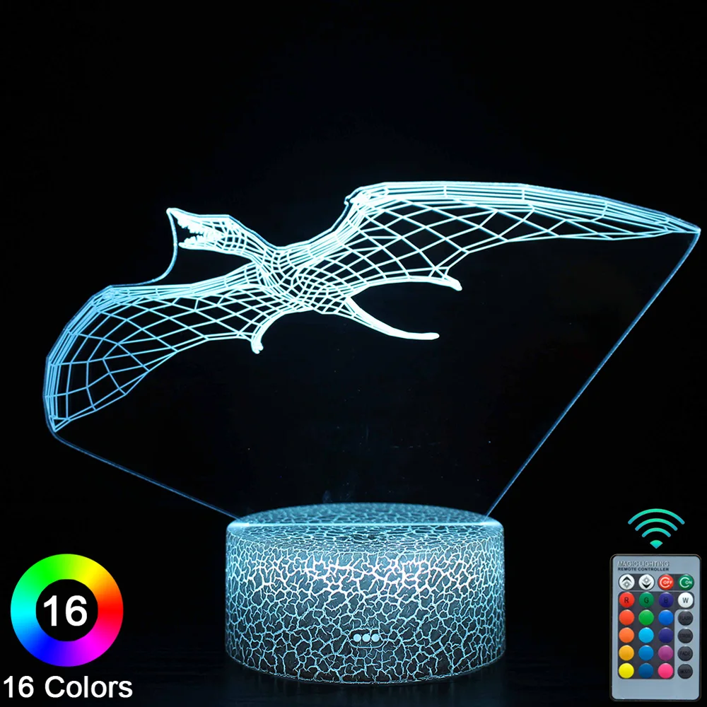 

СВЕТОДИОДНЫЙ ночник в виде летающего дракона 3D с сенсорным управлением, новинка, настольная лампа, декор для комнаты, Рождественский подаро...