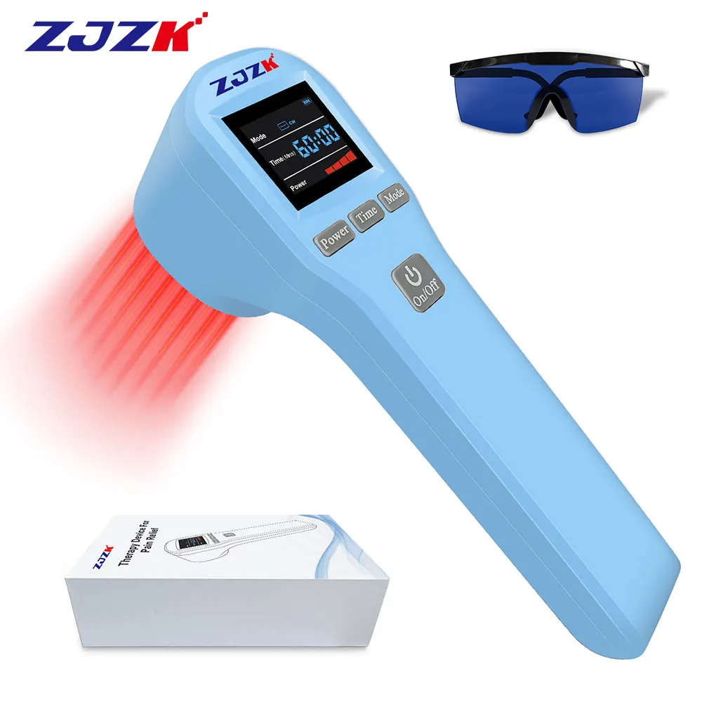 

ZJZK Laser Physiotherapy Devices Low Frequency Massager for Arthritis Knee Pain Relief With Continuous Pulse Working Modes 880mW