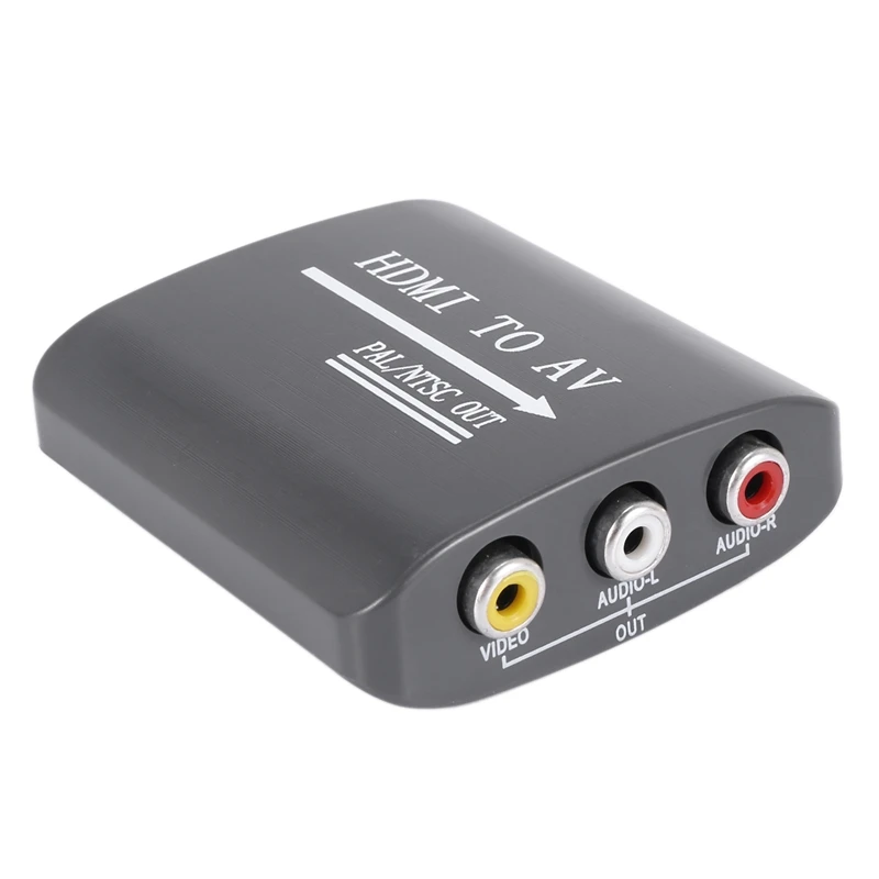 

Преобразователь Mini HDMI-AV 1080P, высокоскоростной видеоадаптер высокой четкости с HDMI на RCA, подходит для персональных компьютеров