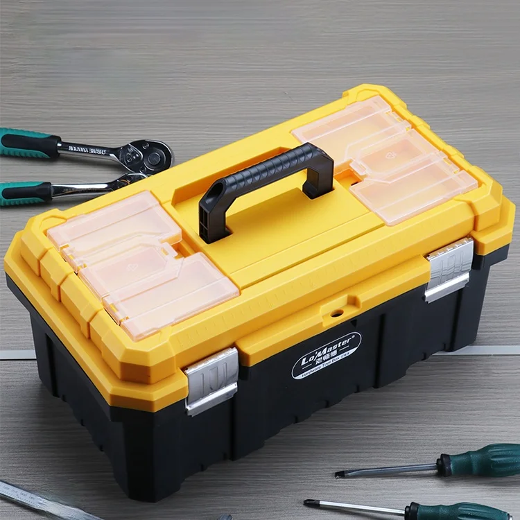 Hard Plastic Tool Case Impact Resistant Compact Organiser Tool Kit with Storage Case Cassetta Attrezzi Tools Packaging DK50TB