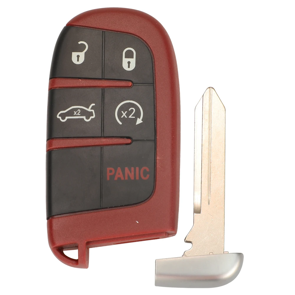 

Jingyuqin Замена для Dodge Charger Challenger Redeye Widebody Redeye Widebody SRT Красный дистанционный автомобильный брелок 2/3/4/5 кнопок