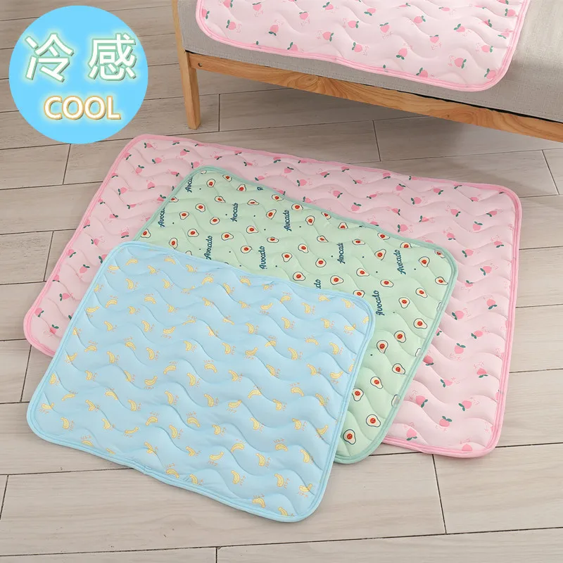 

Summer Pet Mat Cold Feeling Pet Cool Mat Cat and Dog Sofa Mat Cooling Ice Silk Cool Feeling Breathable Pet Mat Dog Ice Mat