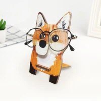 eco friendly wood space saving christmas new year gift animal glasses holder sunglasses display stand for living room