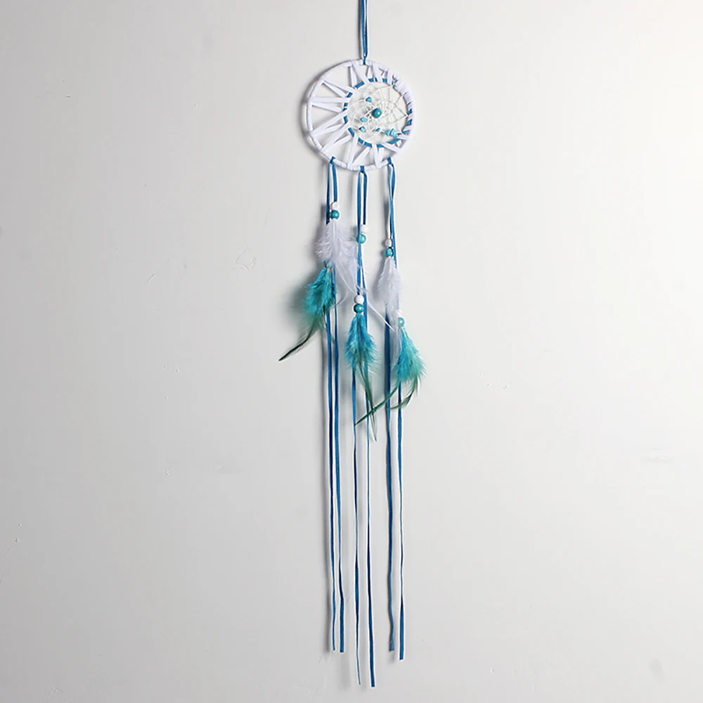 

Ultra-long Blue and White Hand-woven Dream Catcher Trendy Interior Decoration Gift Special Gift Souvenir Room Decor Aesthetic