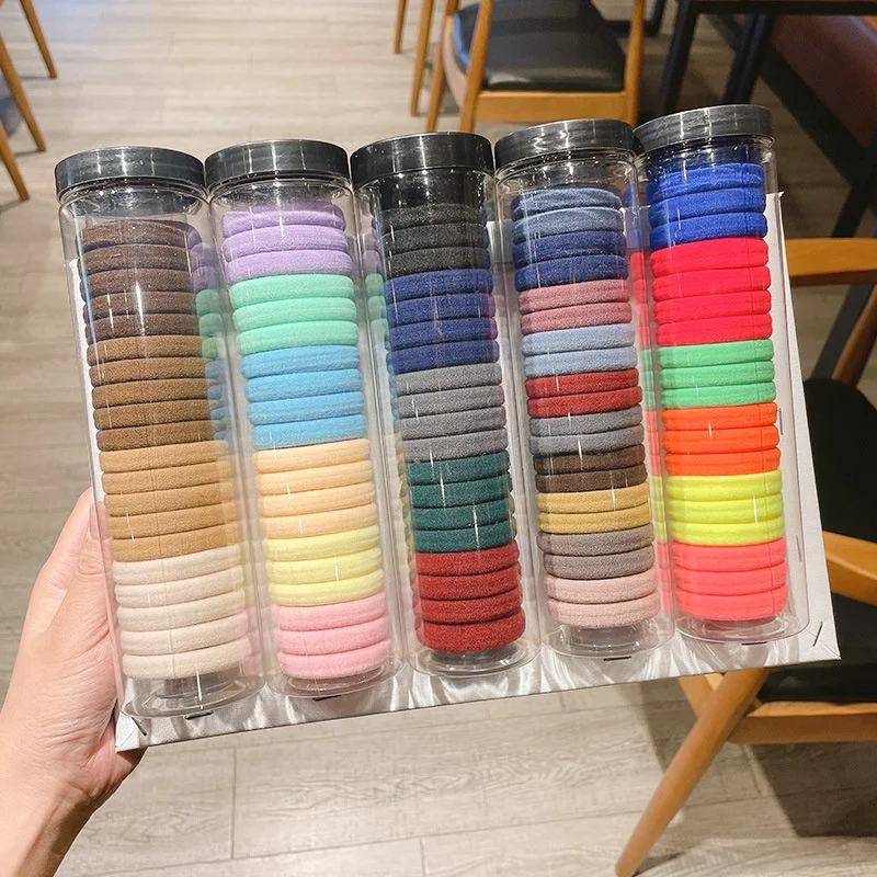 

20 Pcs/Set Women Girls Colors Soft Scrunchies Elastic Hair Band Lady Lovely Solid Rubber Bands Female Hair Accessories