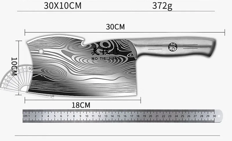 New Stainless Steel Kitchen Knives 5Cr15mov Chopping Slicing Knife Laser Damascus Pattern Chef Bone | Дом и сад