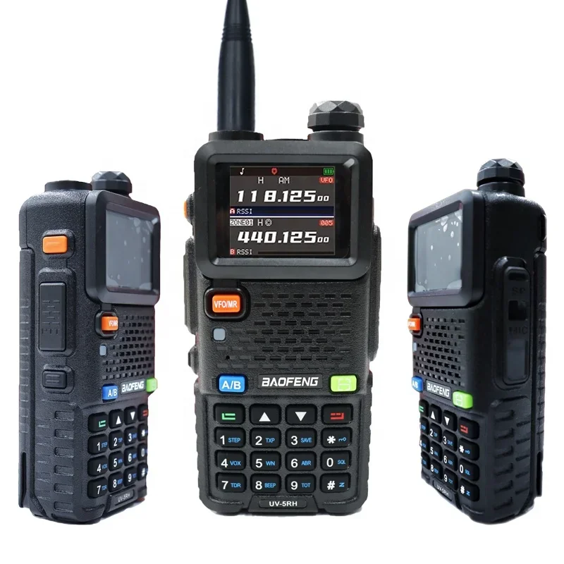 Фото 2500 мАч 136-174/400-520 МГц двухдиапазонная радиостанция Baofeng UV-5RH 999CH 10 Вт двусторонняя рация Type-C №1