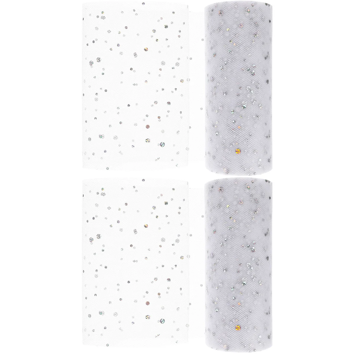 

2 Rolls of Tulle Fabric DIY Crafting Tulle Netting Fabric Mesh Gauze